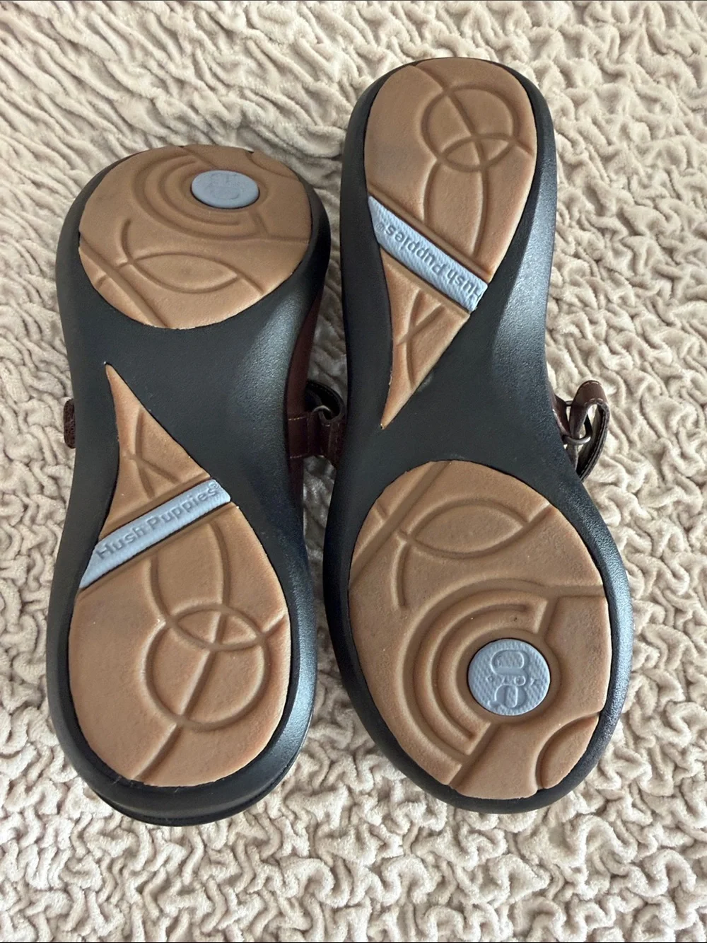 Hush Puppies Brown Mary Jane Espadrilles